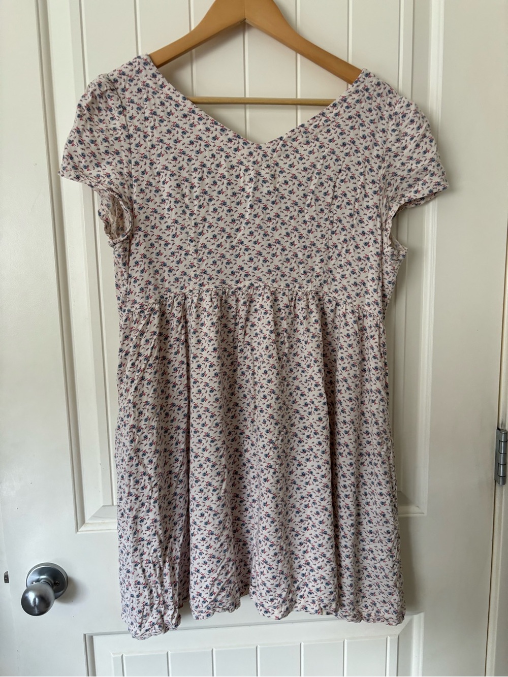 Denim & Supply Ralph Lauren Floral Babydoll Mini Dress Size M Cottagecore Flowy - Picture 4 of 9